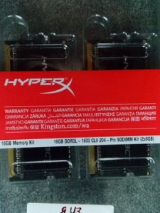 Оперативная память Kingston HyperX Impact PC3-12800 SO-Dimm DDR3L 1600 MHz CL9